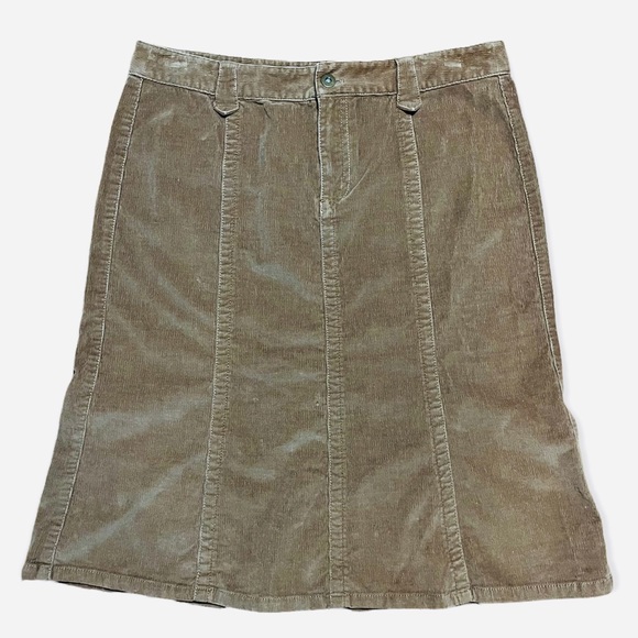 Eddie Bauer Pinwale Corduroy Skirt Sz 10 - Picture 6 of 13